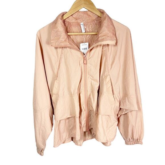 Free People Movement Namaslay Lightweight Jacket Size XS Brushed Apricot - Picture 1 of 12